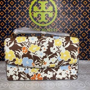 Tory Burch Emerson Printed Mini Zip Top Handle Bag Reverie